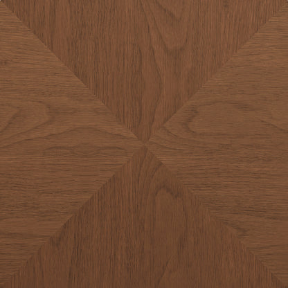 Walnut Coffee Table with Drawers | 35.4" Dual Silent Drawers