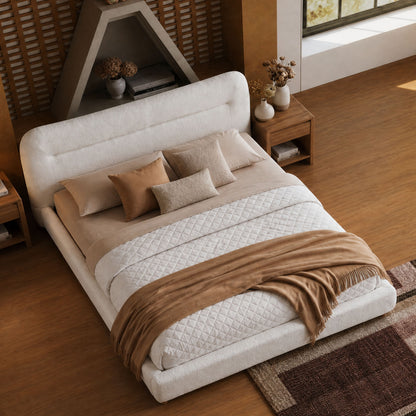 Queen Medieval Soft Rounded Cloud Feel Bed Frame