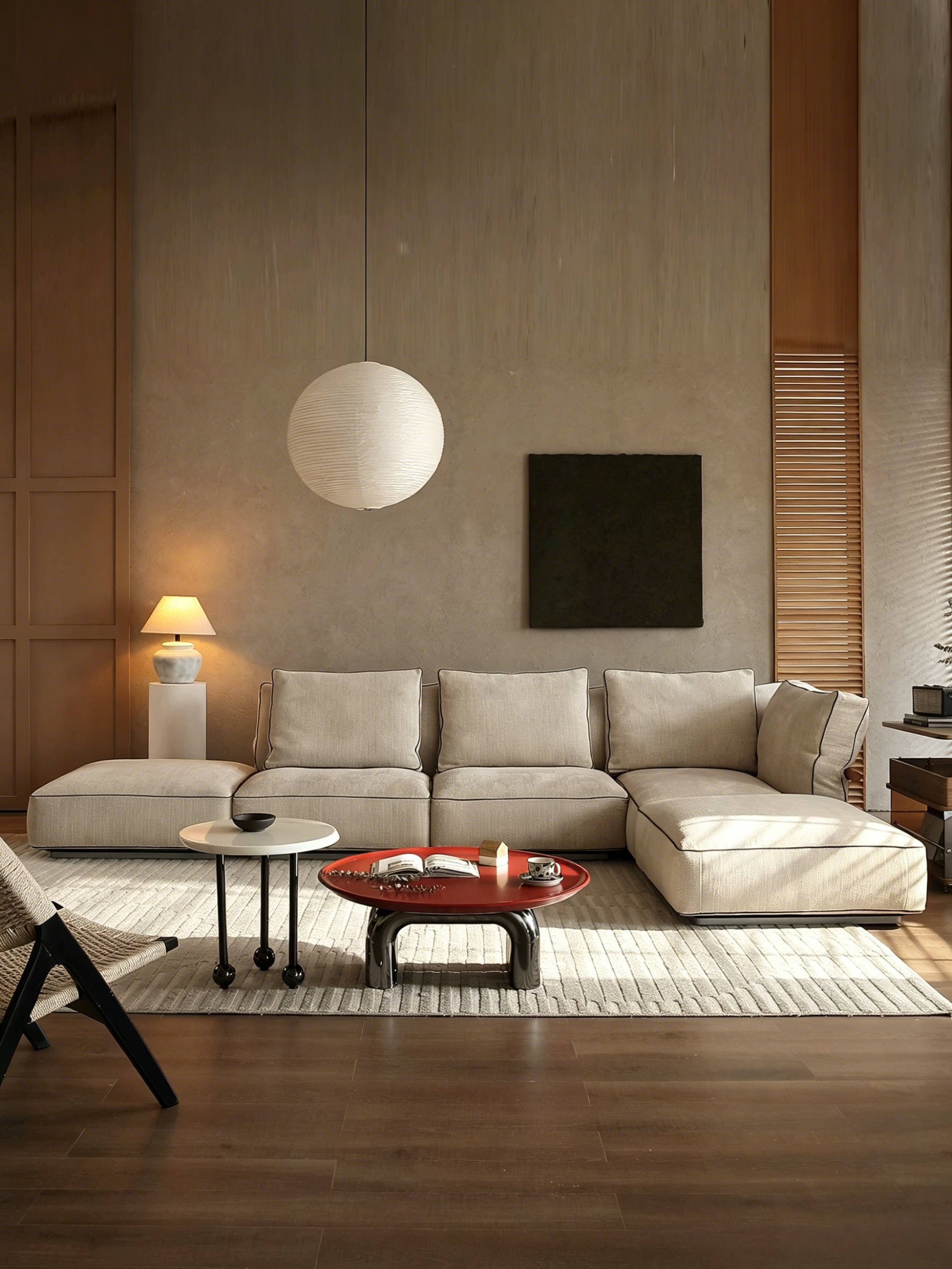 Cloud-Feel Sectional Couch for Living Room, Modular Convertible Sectional Couch, Sofa Cushion Covers Removable, Comfy Sofas with Chaise Ottomans for Apartment, Office