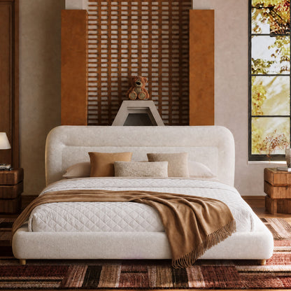 Queen Medieval Soft Rounded Cloud Feel Bed Frame
