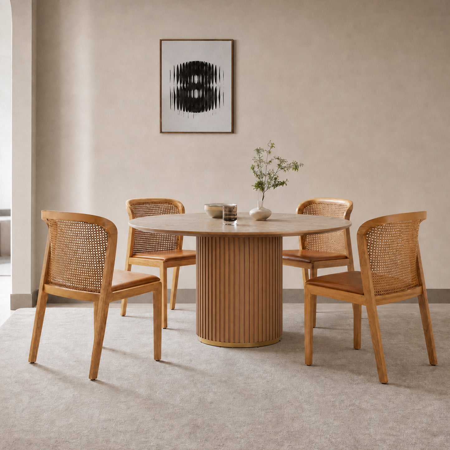 47.25" Round Pedestal Dining Table