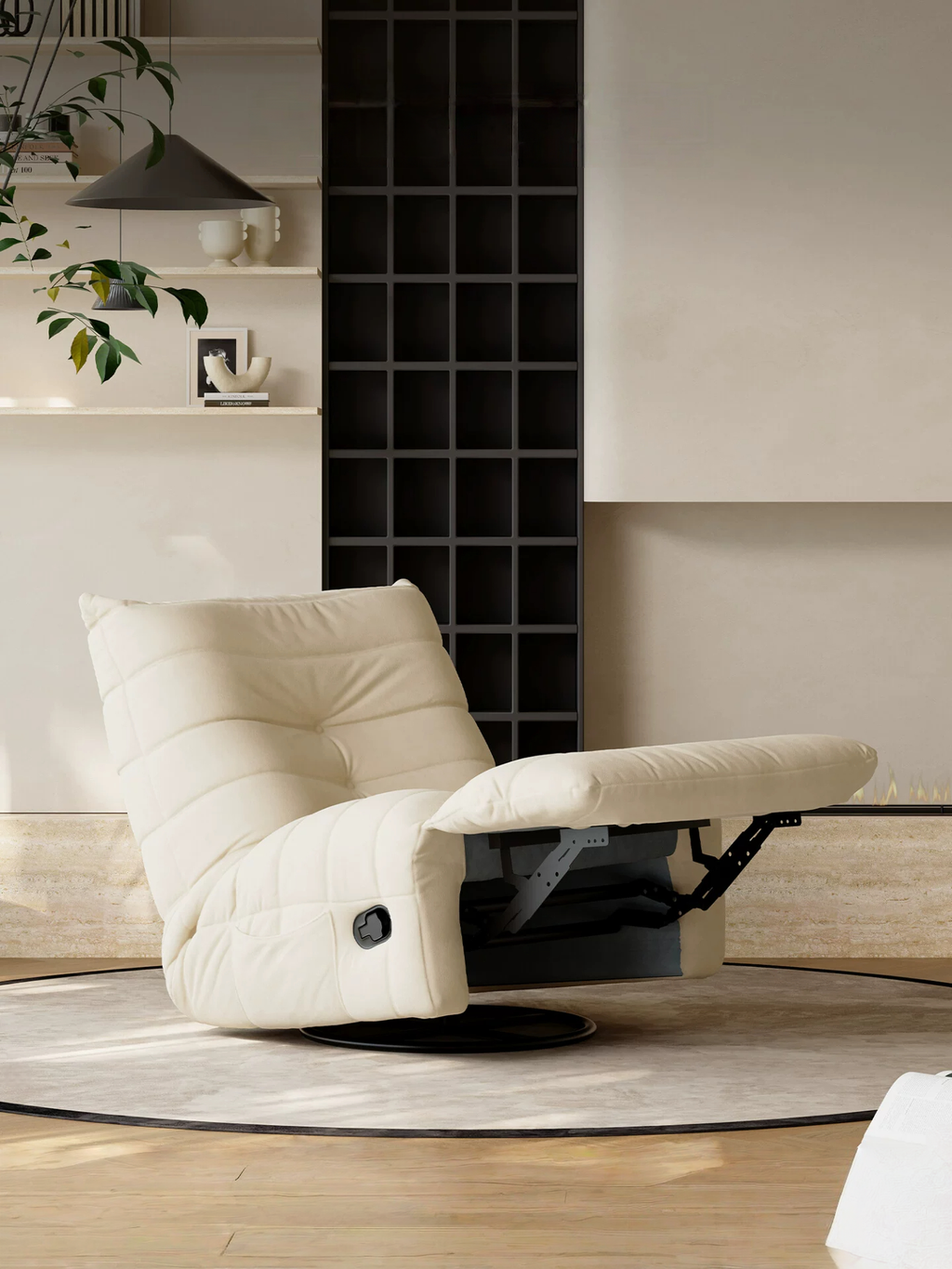 Couches for Living Room Rotatable Sofa Chair, Beige Lazy, Adjustable Small, Suitable for Living Room, Bedroom