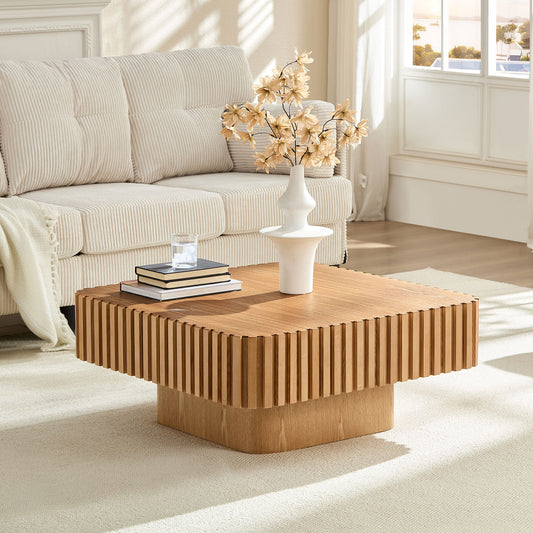 Grille Relief Modular Design Multi-Color Mid-Century Art Reception Coffee Table