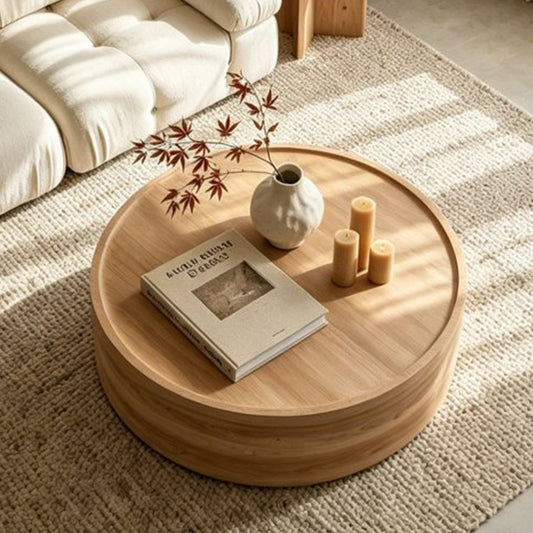 Flat Wide Round Minimalist Display Tabletop
