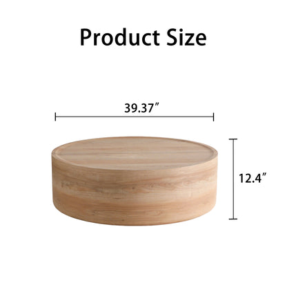 Flat Wide Round Minimalist Display Tabletop