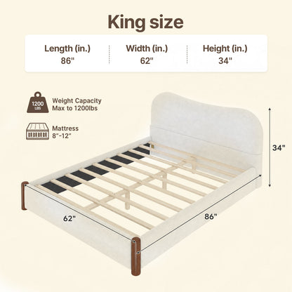 Double Solid Wood Legs Reinforced Anti-Wobble Structure