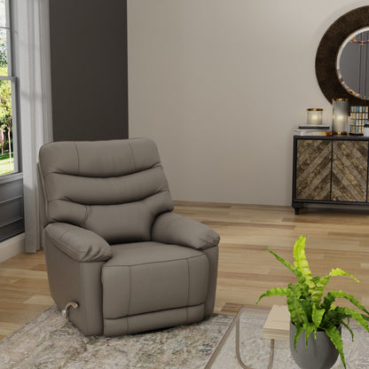 Recline + Retractable Footrest + 360° Swivel｜37"×39" Versatile Faux Leather Lounge Chair – Modern Minimalist, High-Elastic Fill, Living/Study/Balcony/TV Relax Sofa