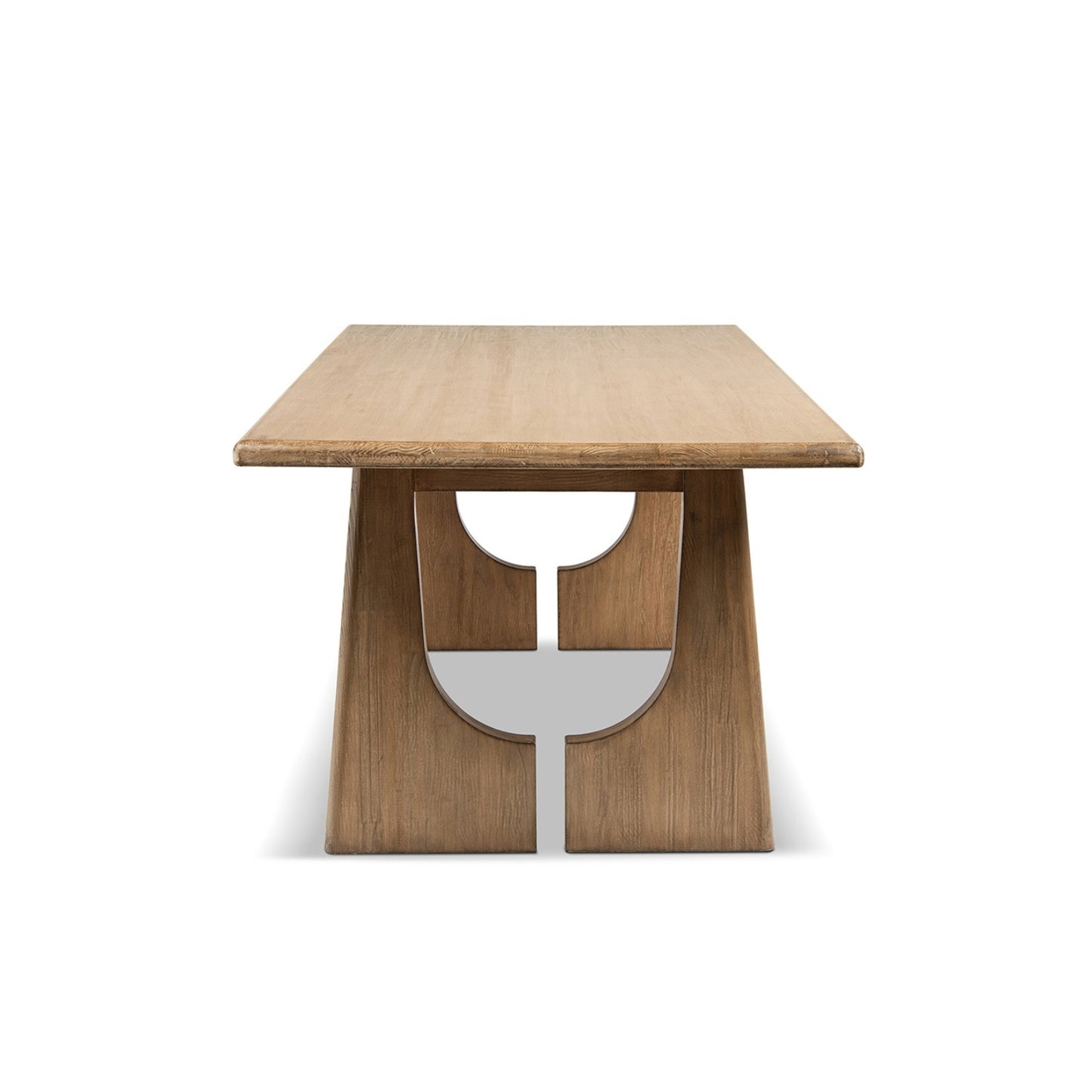 94" 8-Seater Dining Table Antique Natural Brown Reclaimed Pine Wood