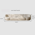 118.11" Modular Sectional Sofa, Cream Linen Fabric 4-Seat Couch with Swivel Accent Chair, Modern Minimalist Cloud-Feel Sofa for Living Room, Comfy Deep Seat