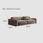 102.36" Cloud-Feel Sofa for Living Room, Modern Large Couches Chenille Deep Seat Sofa Set 3 Seats, Oversized Big Comfy Cloud-Feel Couch for House Office