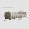 99.6" Comfy Boucle Upholstered Sofa Couch, Tufted Cozy 3-Seater Deep Seat Cloud-Feel Couch, Modern Oversized Loveseat  for Living Room Apartment Office