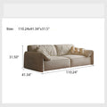 110.24" Sofa Couch for Living Room, Modern Comfy 3-Seater Sofas, Small Couches for Small Spaces, Upholstered Deep Seat Couch for Bedroom, Apartment