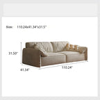110.24" Sofa Couch for Living Room, Modern Comfy 3-Seater Sofas, Small Couches for Small Spaces, Upholstered Deep Seat Couch for Bedroom, Apartment