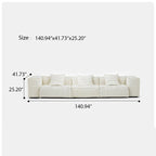 112.6" Cloud-Feel Couch with Deep Seat, Covers Removable & Washable, Love Seat Sofas Furniture for Living Room,