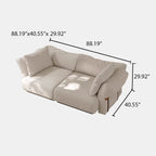 Cloud-Feel Sectional Couch for Living Room, Modular Convertible Sectional Couch, Sofa Cushion Covers Removable, Comfy Sofas with Chaise Ottomans for Apartment, Office