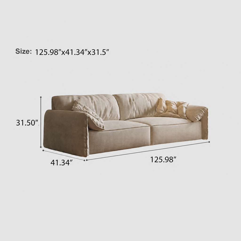 110.24" Sofa Couch for Living Room, Modern Comfy 3-Seater Sofas, Small Couches for Small Spaces, Upholstered Deep Seat Couch for Bedroom, Apartment