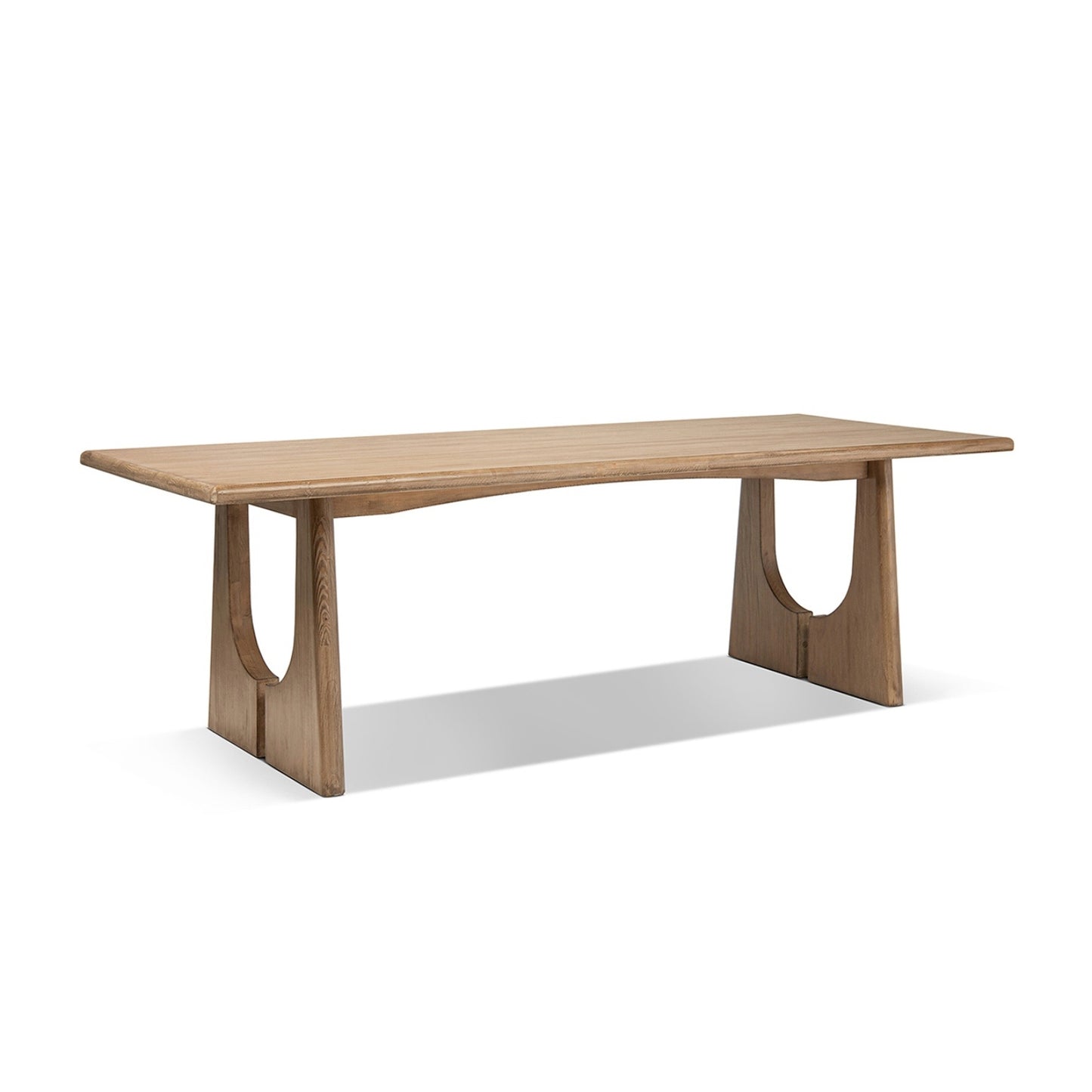 94" 8-Seater Dining Table Antique Natural Brown Reclaimed Pine Wood
