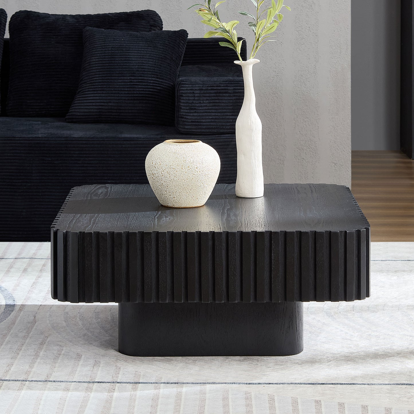 Grille Relief Modular Design Multi-Color Mid-Century Art Reception Coffee Table