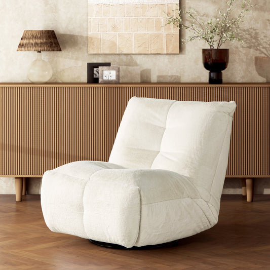 42″ to 62″ Stretchable Lounge Chair with Raised Footrest & Tiltable Back – Fits Any Space