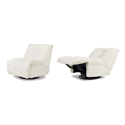42″ to 62″ Stretchable Lounge Chair with Raised Footrest & Tiltable Back – Fits Any Space