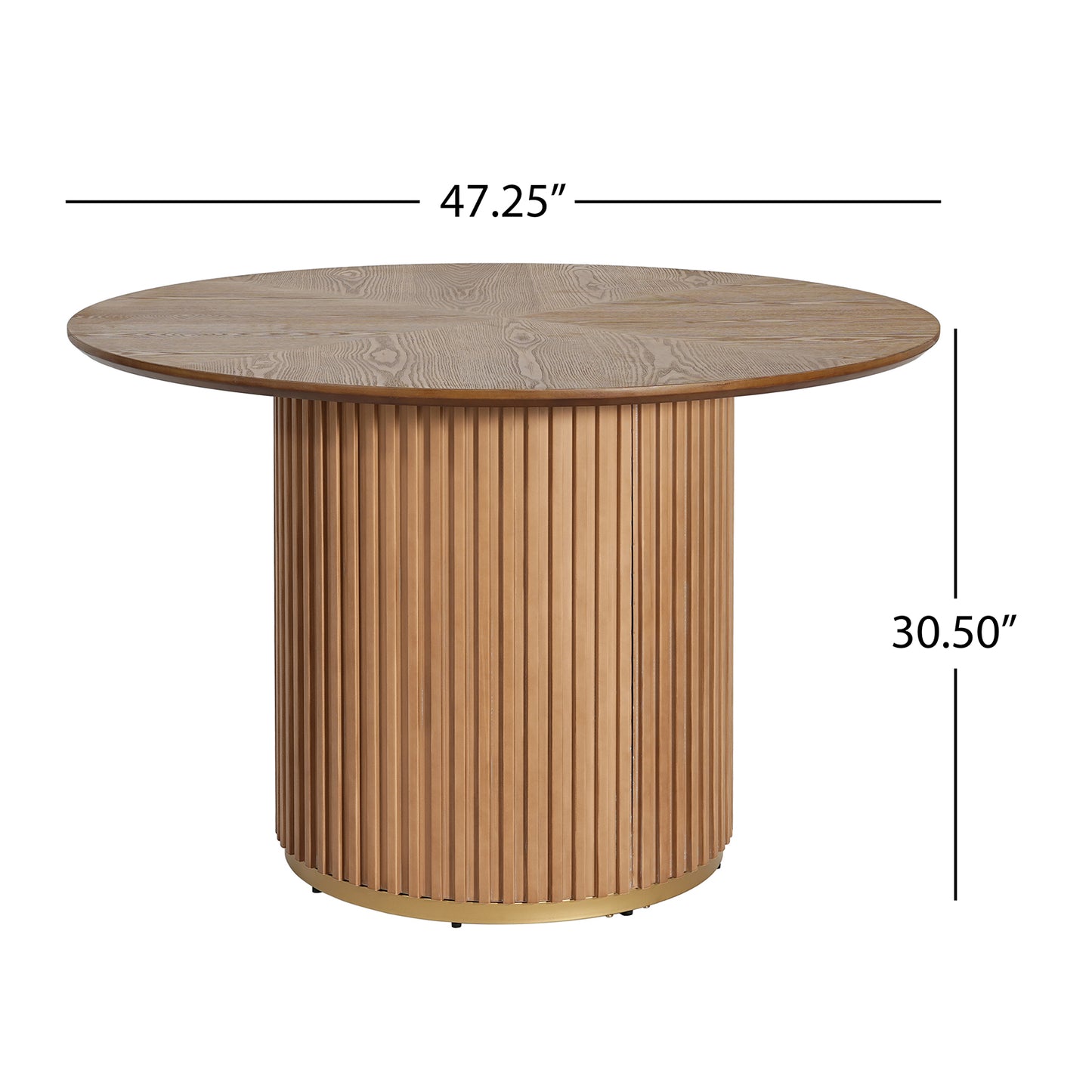 47.25" Round Pedestal Dining Table